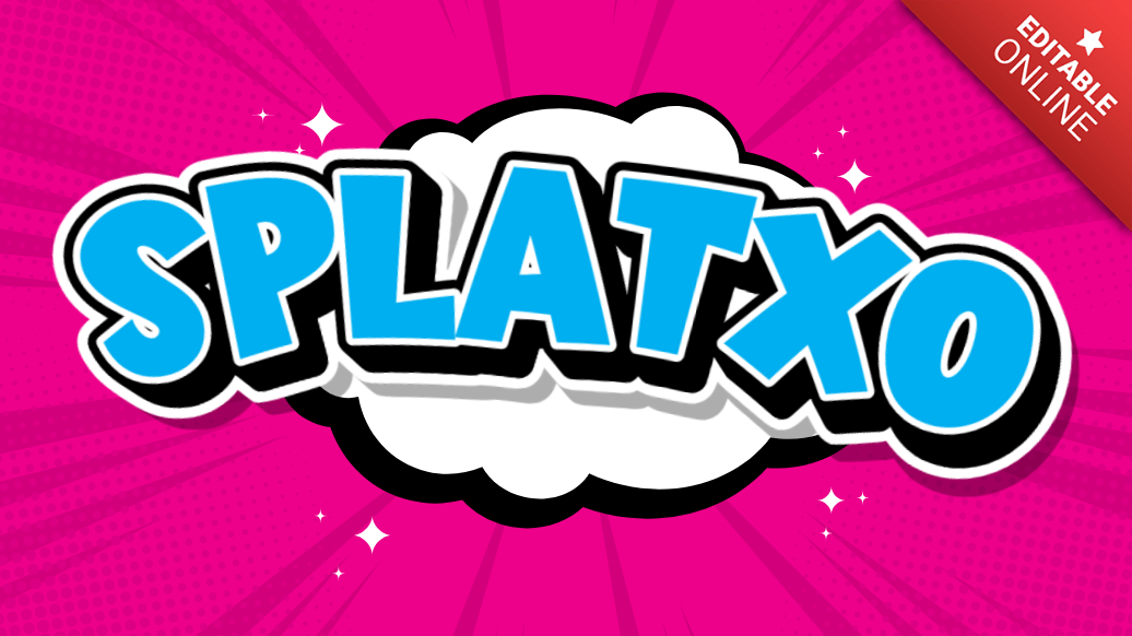 Splatxo | Cartoon | Text Effect Generator