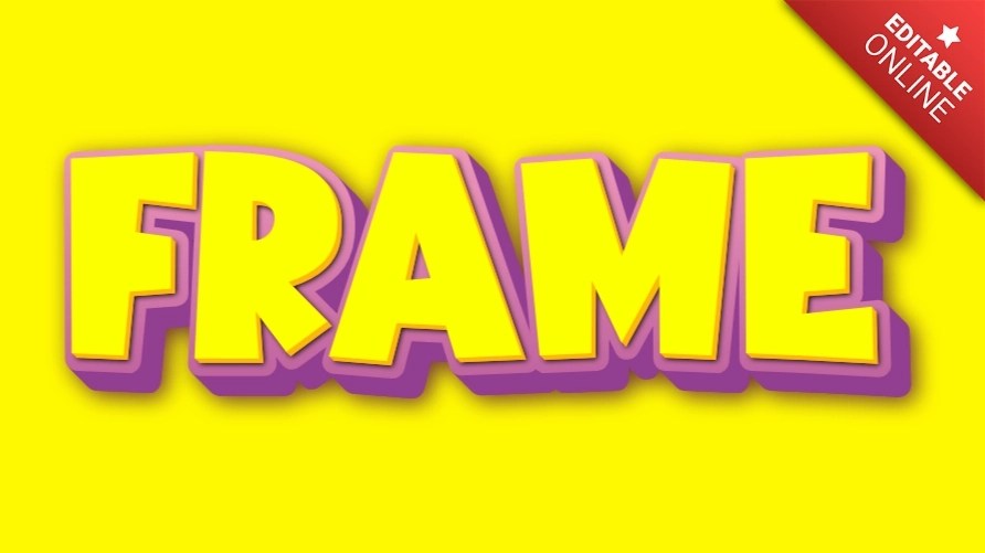 Frame Tasty Text Effect Generator