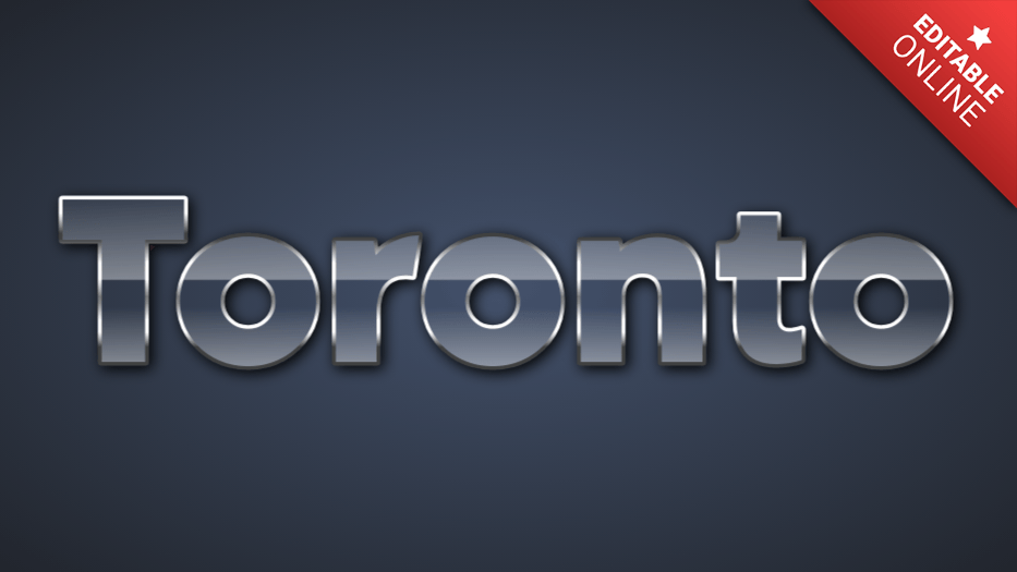 Toronto Glass Alphabet Text Effect Generator