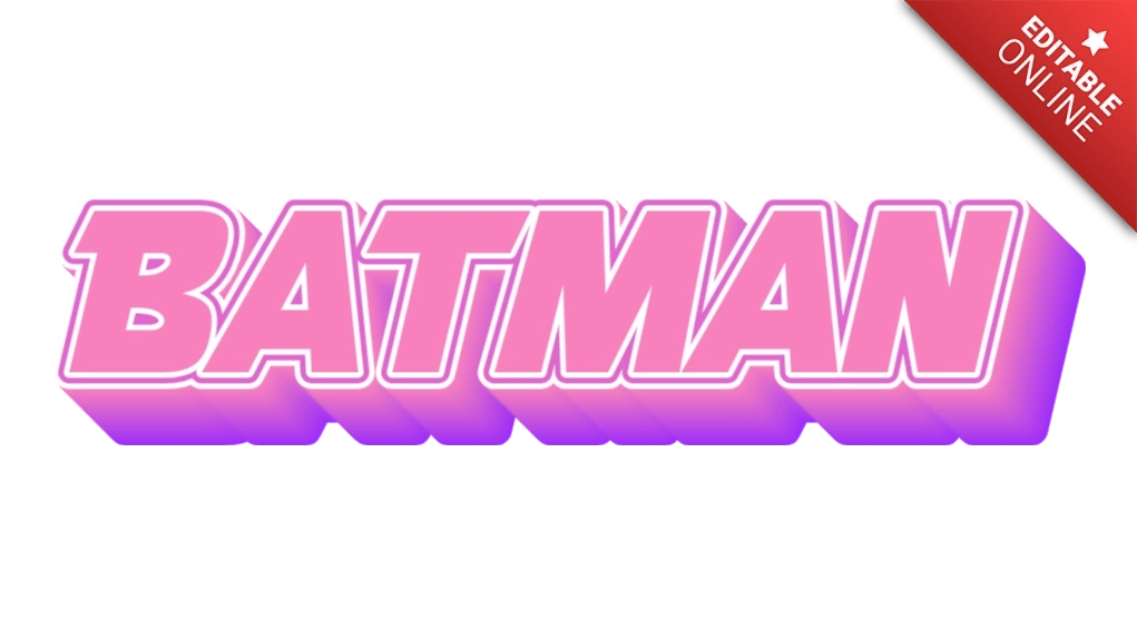 Batman KPop Text Effect Generator