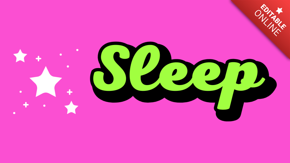 Sleep Effet Groovy Générateur d'effet de texte