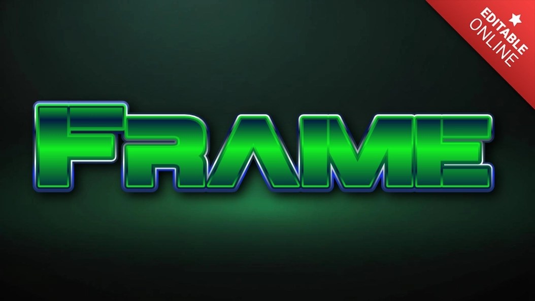 Frame Martian Text Effect Generator