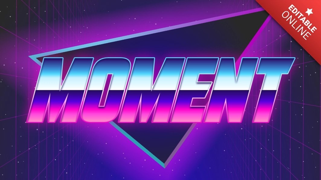 Moment Cyber Punk Font Text Effect Generator