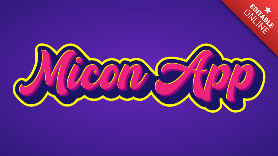 Micon App Font Awesome Text Effect Generator