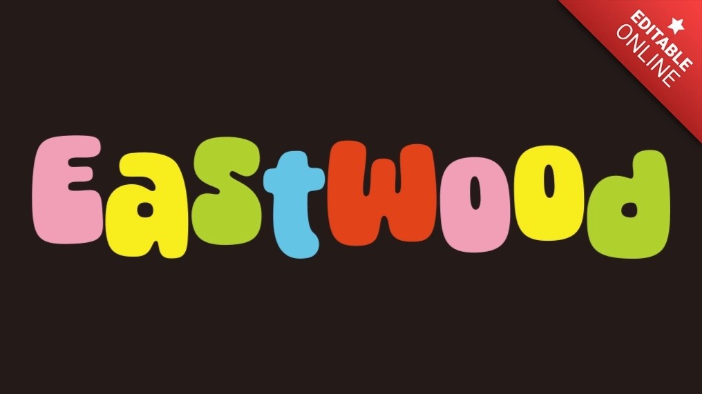Eastwood Fonte Groovy Gerador de efeitos de texto