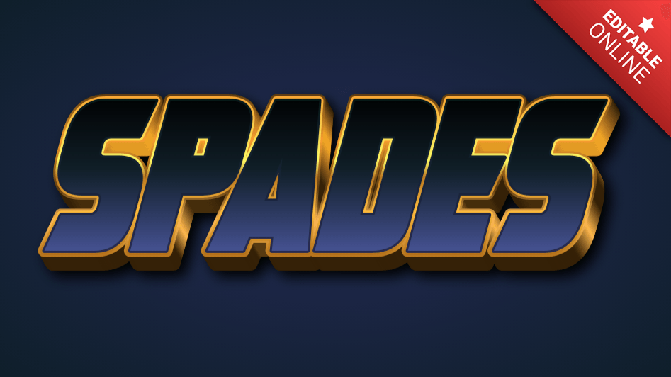 Spades Роскошный текстовый эффект Генератор текстовых эффектов