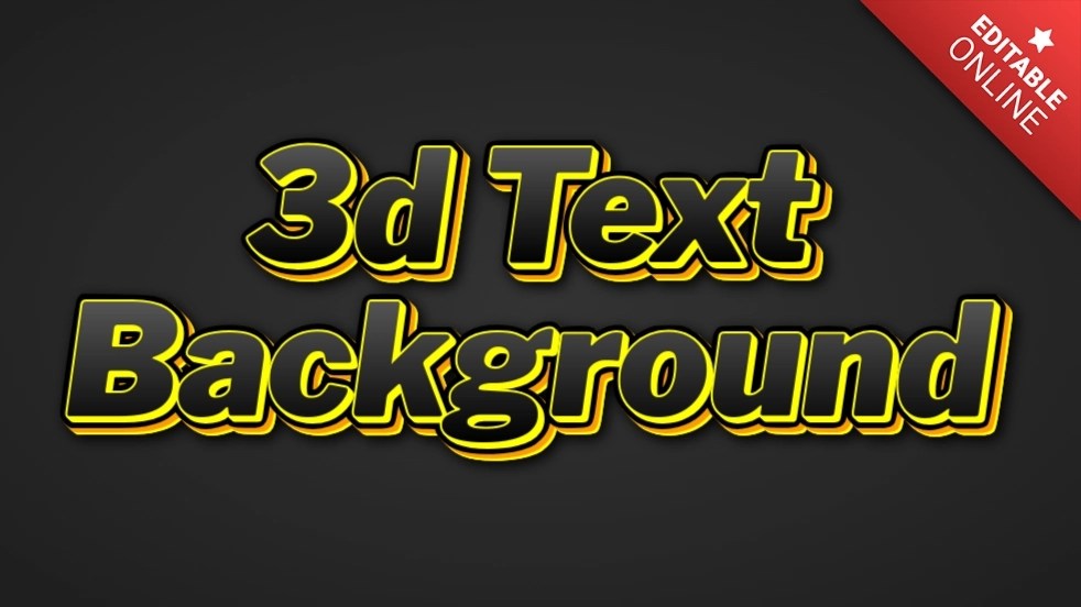 3D Text Background IPhone Text Effect Generator