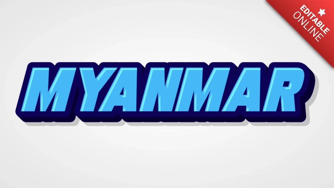 Myanmar Word Text Effect Generator