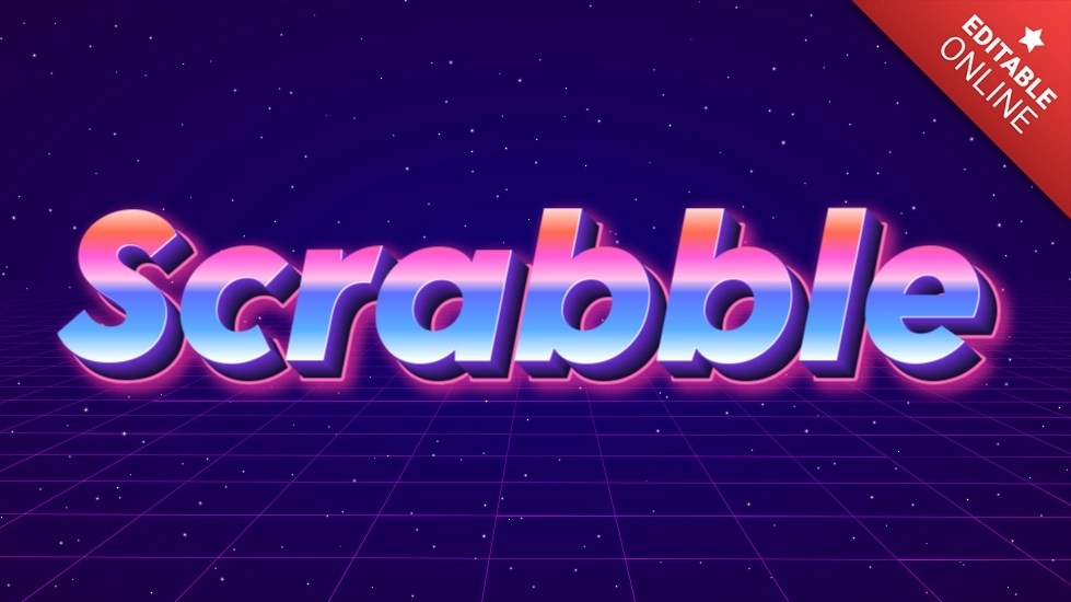 Scrabble Retro 80s Text Effect Generator Scrabble Retro 80s Text Effect Generator