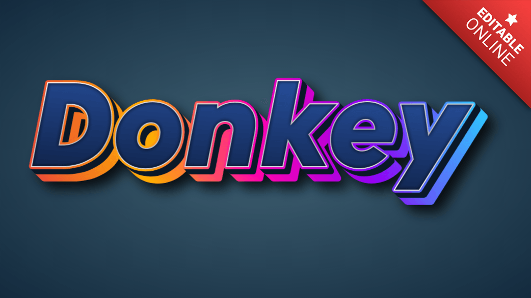 Donkey Text Effect Generator