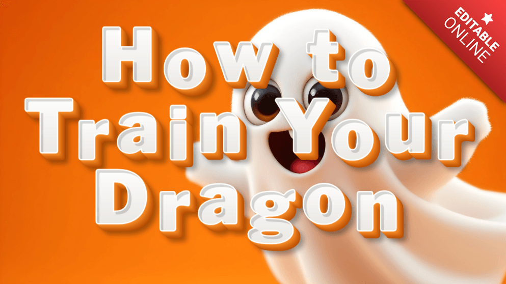 How to Train Your Dragon Halloween Ghost With Customize 3D Orange