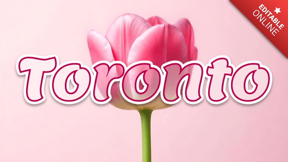 Toronto Tulip Glass Text Effect Generator