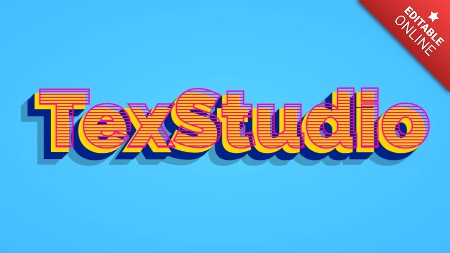 TexStudio Popart Text Effect Generator