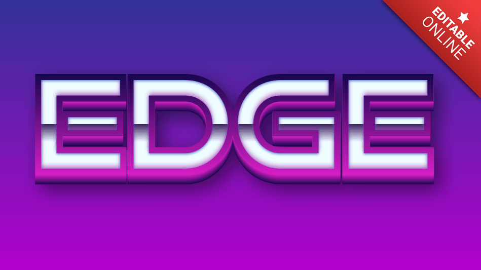 Edge Text Effect Generator