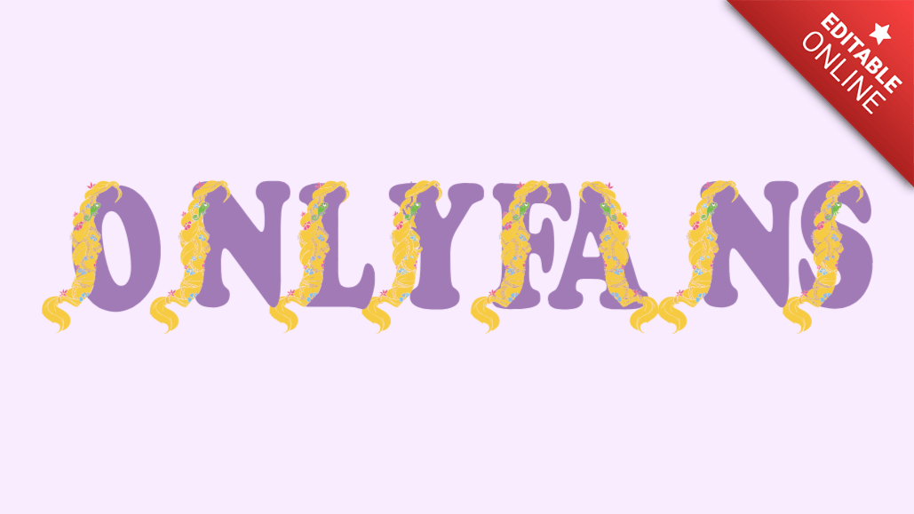 Onlyfans | Princess Rapunzel Cartoon Font | Text Effect Generator