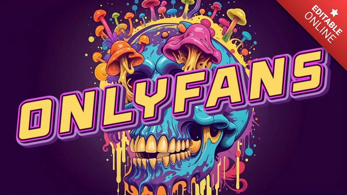 Onlyfans | Trippy With Psychedelic Skull Design | Text Effect Generator