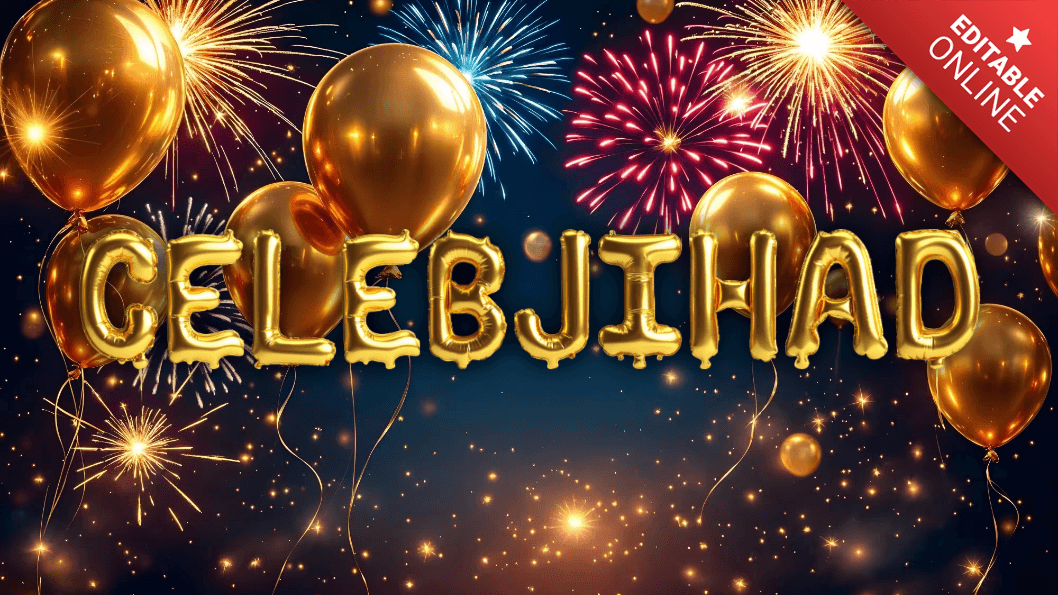 Celebjihad | New Year 2025 Celebration With Golden Balloons And