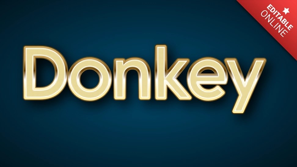 Donkey Glitter Text Effect Generator