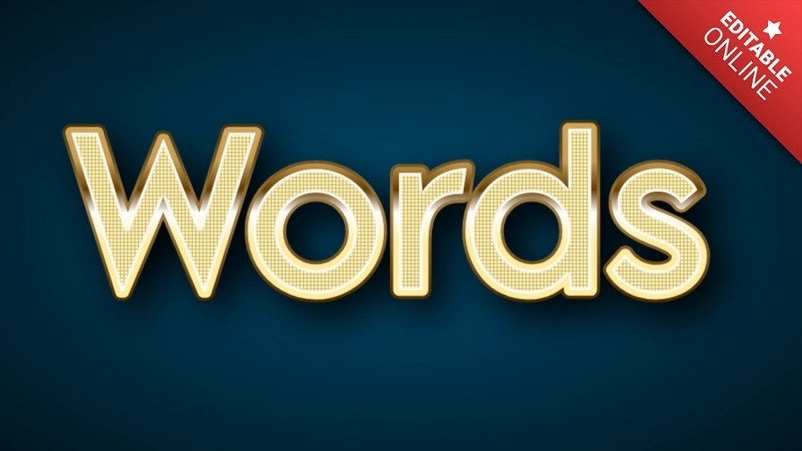 Words Glitter Text Effect Generator