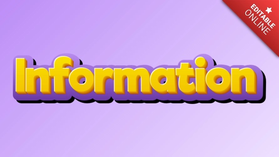 Information Text Effect Generator TextStudio