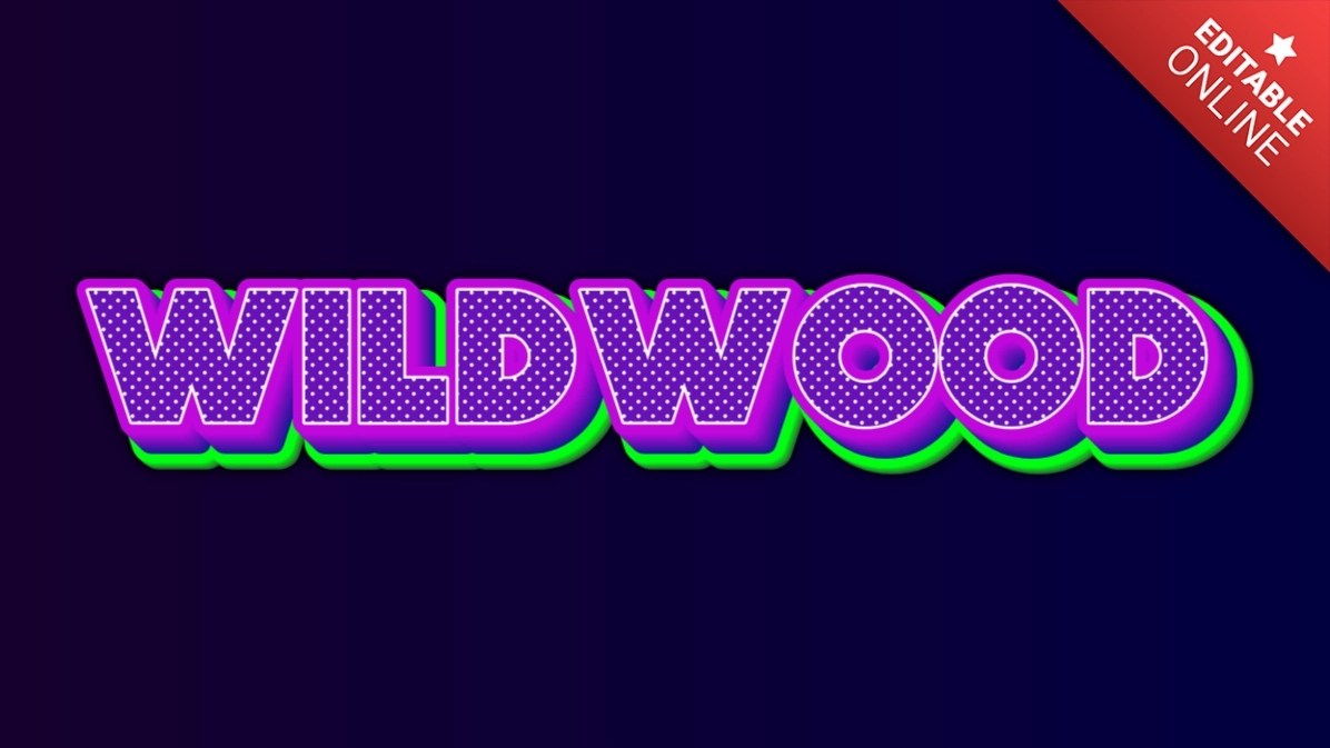 Wildwood Text Effect Generator