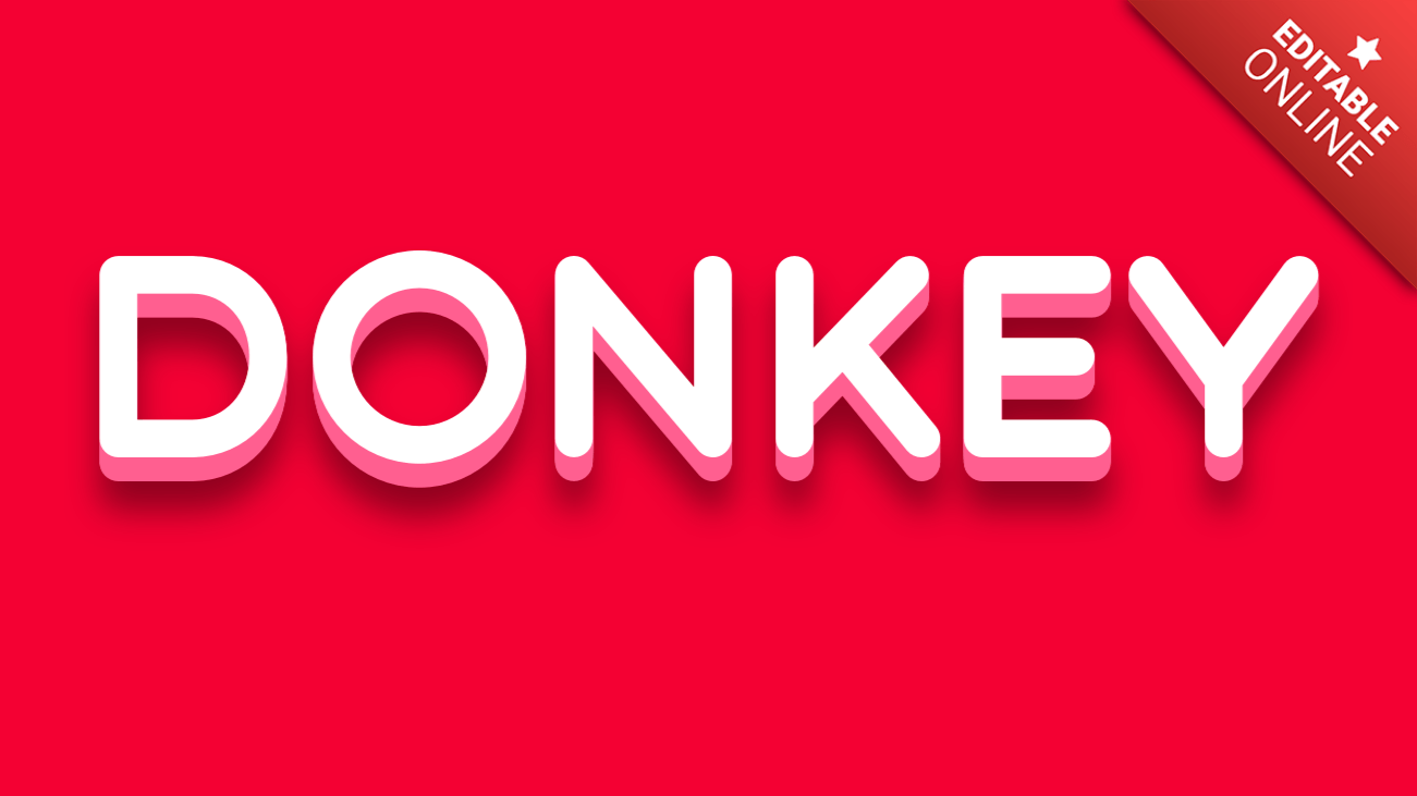 Donkey Text Effect Generator TextStudio