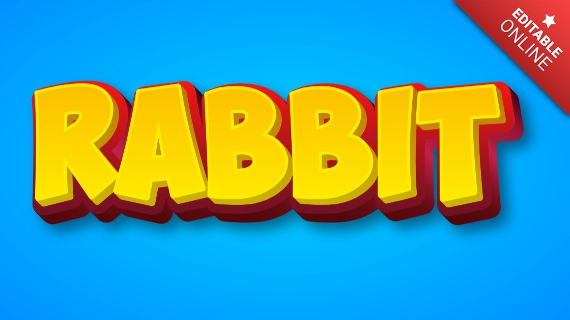 Rabbit Text Effect Generator
