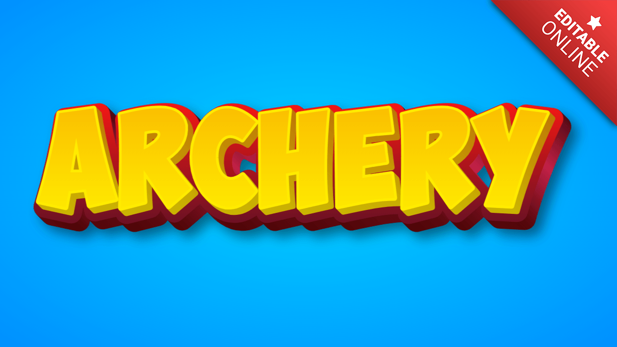 Archery Text Effect Generator