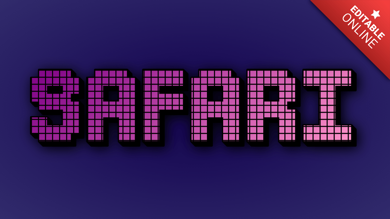 Safari Text Effect Generator