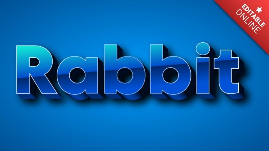 Rabbit Text Effect Generator