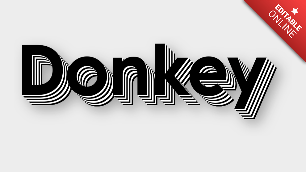 Donkey Text Effect Generator TextStudio