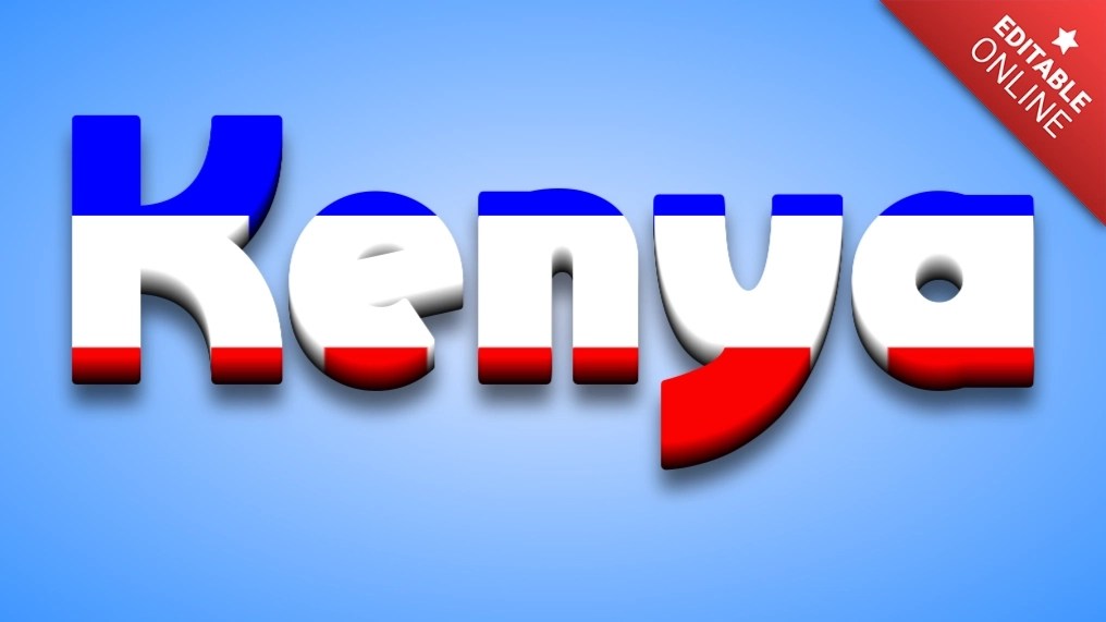 Kenya Text Effect Generator