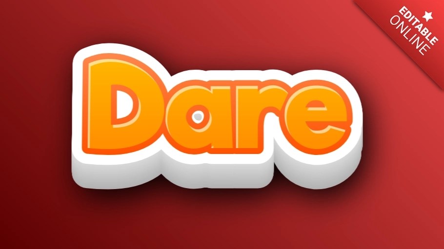 Dare Text Effect Generator TextStudio