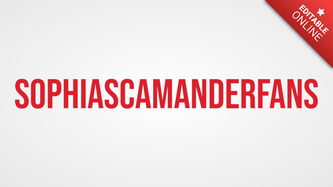 Sophiascamanderfans | Netflix | Text Effect Generator