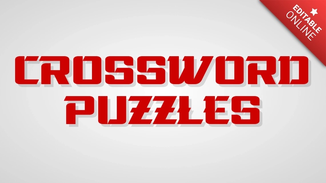 Crossword Puzzles Japan Oriental Text Effect Generator
