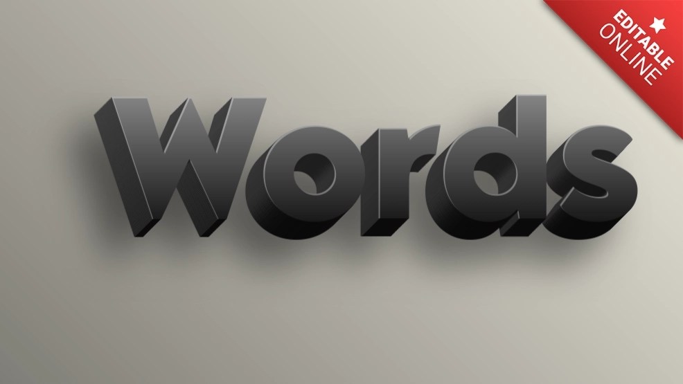 Words Text Effect Generator