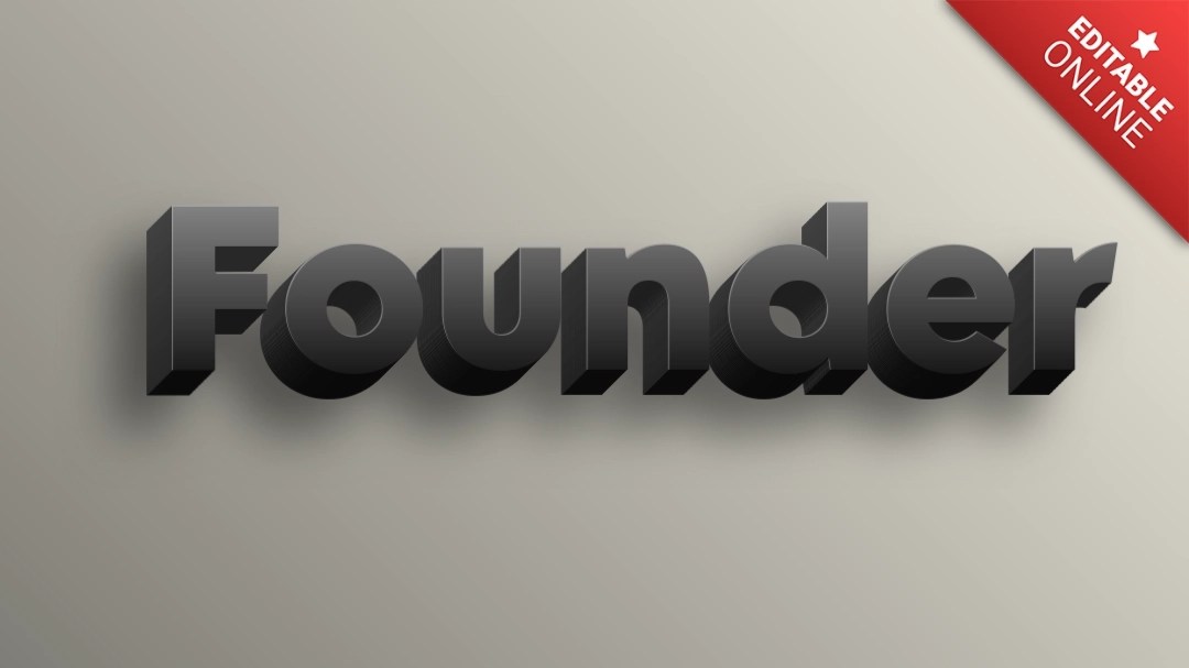 Founder Text Effect Generator