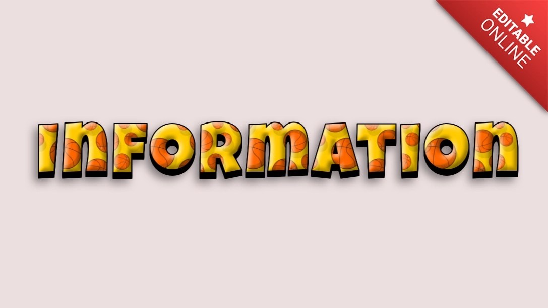 Information Text Effect Generator