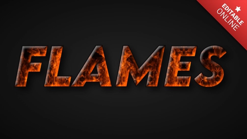 FLAMES Text Effect Generator