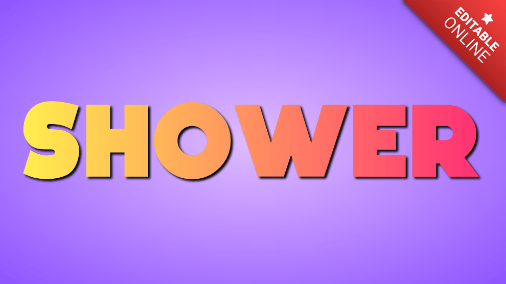 Shower Pink Yellow Gradient Text Effect Generator