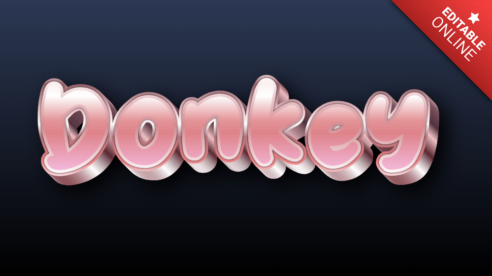 Donkey Text Effect Generator TextStudio