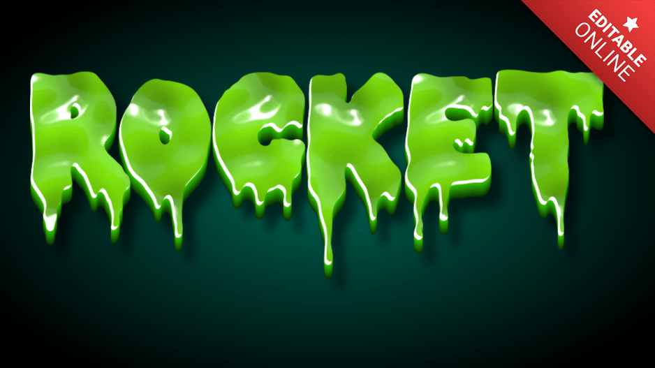 Rocket Slime Style Text Effect Generator