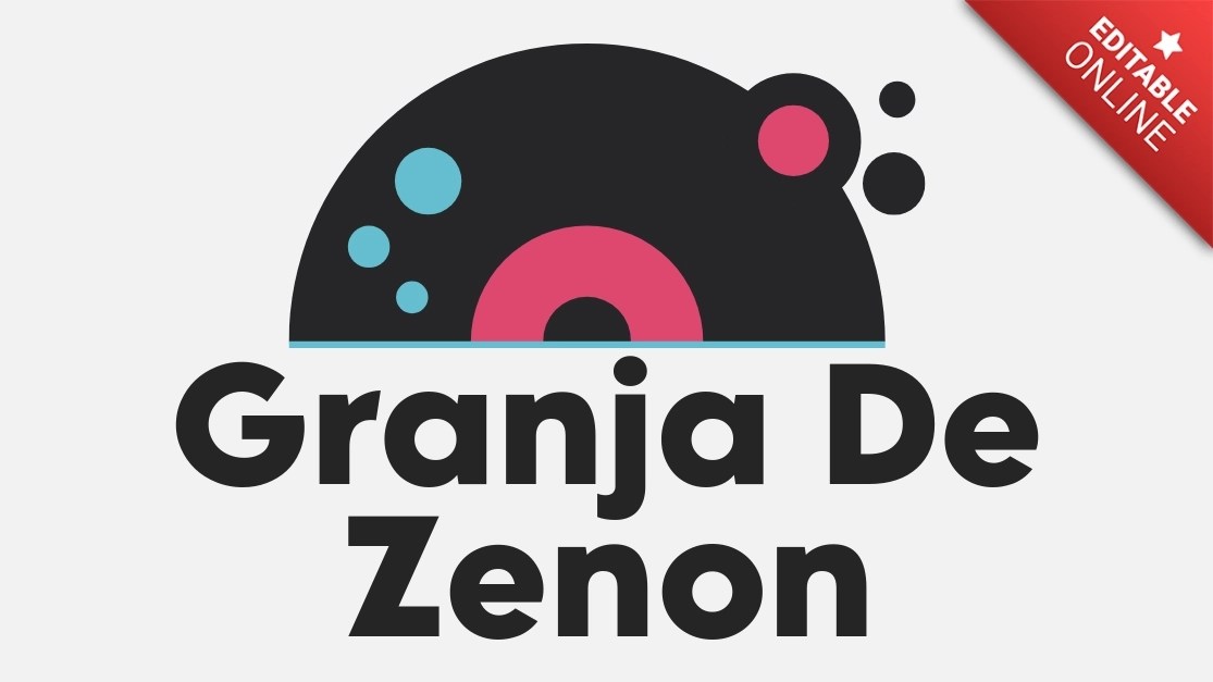 Granja De Zenon Logotipo Para DJ Generador de Efectos de Texto