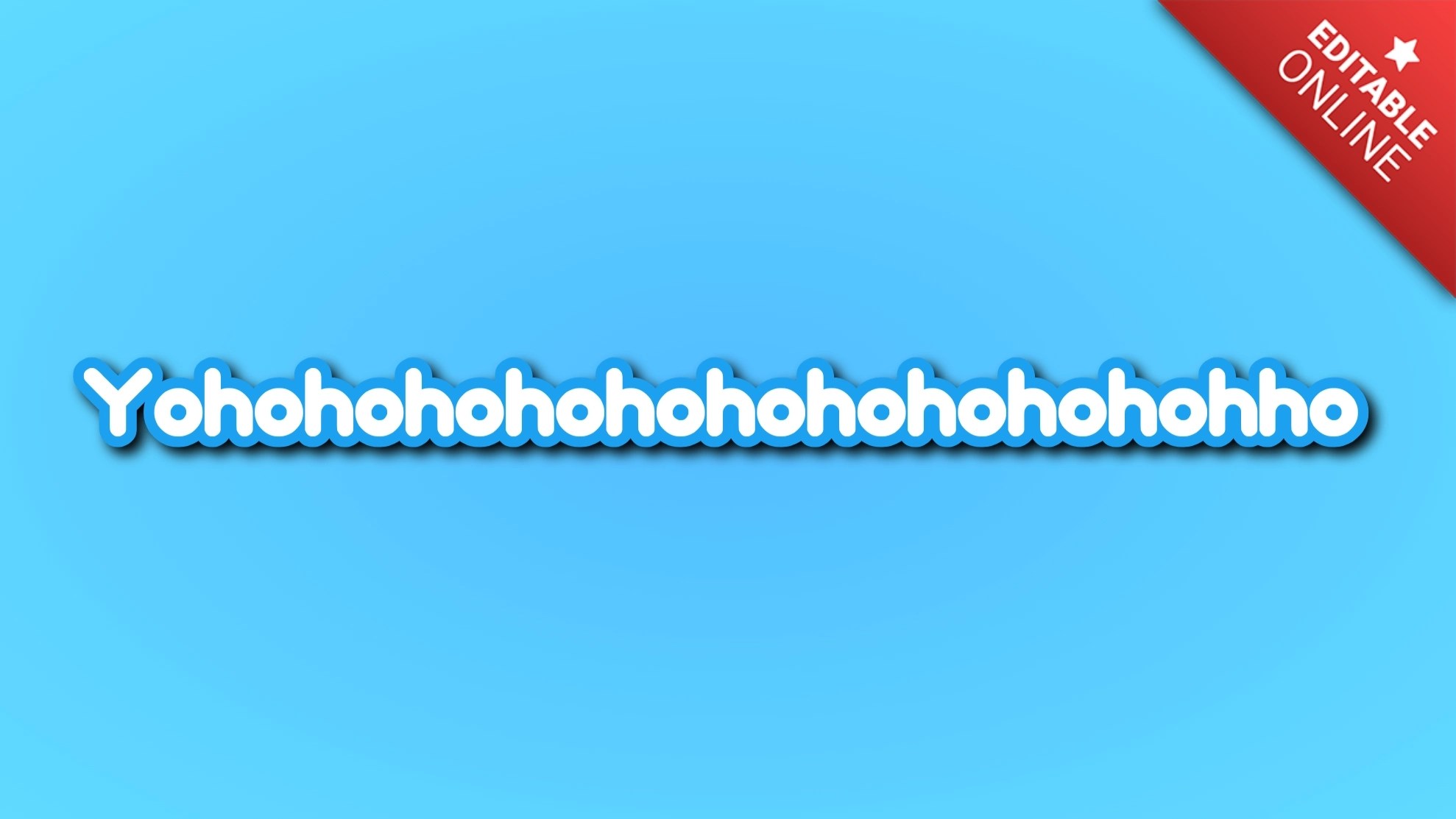 Yohohohohohohohohohohohho Twitter Text Effect Generator