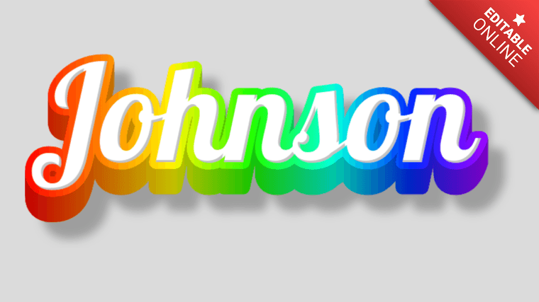 Johnson | Text Effect Generator