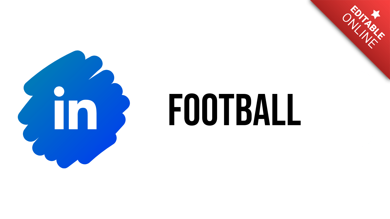 Football Botón Interfaz Suscripción LinkedIn Animado Generador de