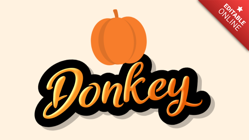 Donkey Text Effect Generator TextStudio