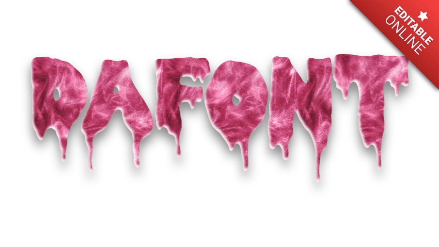 Dafont Editable Bubble Gum Text Effect Generator