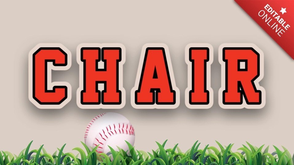 Chair Text Effect Generator TextStudio