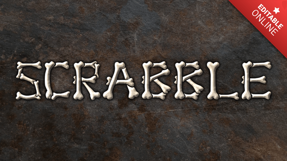 Scrabble Skeleton Text Effect Generator